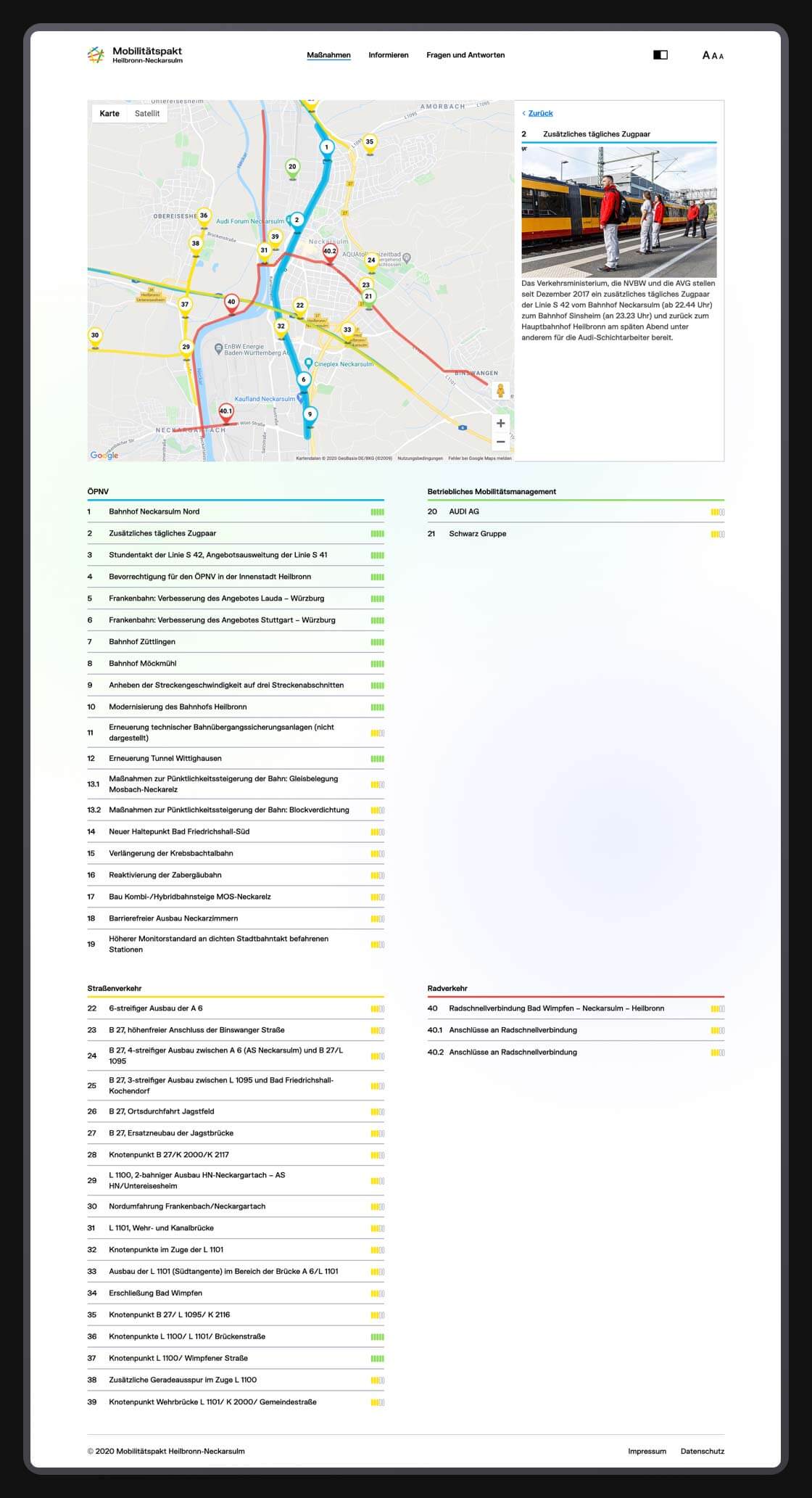  Referenz - Mobilitätspakt Heilbronn-Neckarsulm - Website